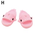 Miniatyrbild 1 av 11: 1Par Mini Shark Slipper Silikon Pet Hamster Hedgehog Skor Kul pink S