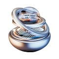 Miniatyrbild 1 av 11: Bil Luftfräschare Solenergi, Soldriven Bil Luftfräschare & Aromspridare, Roterande Luftrenare för Bilinteriör, Automatisk Rotation forsilver One size