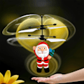 Miniatyrbild 6 av 11: Flygande Jultomteleksaker, Jultomteflygplansleksak, Elektrisk Jultomtehelikopterleksak, Infraröd Induktionskontrollleksak, Jultomte