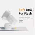 Miniatyrbild 10 av 11: Blixtdiffusor för Speedlight, Kamerablixt Bounce Light Softbox Diffuser lämplig V850II V860III TT600 för V1 Diffuser, YN560