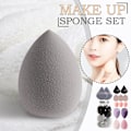 Miniatyrbild 2 av 11: 14 st Driftflaska Puff Set Vattendroppe Gourd Diagonal Skuren Puff Smink Ägg Set brown 14pcs