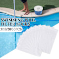 Miniatyrbild 3 av 11: Filterstrumpa Poolskydd Simbassäng Skräp Set Uppblåsbara Skräpskydd K6K9 whiteD 30pcs