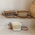 Miniatyrbild 3 av 11: Enkel Retro Sommarvävd Crossbody Väska för Dam, Mångsidig Modeväska Axelremsväska E2d4 Beige&Khaki One size