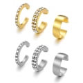 Miniatyrbild 5 av 11: 3st/set Dam Legering Örhänge Öronmudd Brosk Icke U4U7 W2I5 V3N1 ∫σ R6C4 Golden B