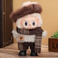 Miniatyrbild 10 av 11: 【Endast Kläder】17cm Labubu Kläder V1/v2 Sittande Party Set Dockkläder Klänning Vinyl Kostym Up I8n7 Winter Mocha 1pcs