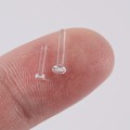 Miniatyrbild 10 av 11: Glas Örhängen Transparent Osynlighet Mode Örhängen Accessoarer För Student Kvinnor Män P7 WhiteD One size 2pcs