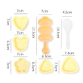 Miniatyrbild 2 av 11: Risform för barn Bento Triangel Sushi Form Gör-det-själv Onigiri Form Japanska Bento Tång Tillbehör Q5u4 A 6pcs