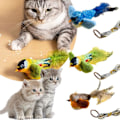 Miniatyrbild 11 av 11: Fågel Kattleksak Interaktiv Leksak Fladdrande Livlig Fågelkvitter R4V7 C 1pcs