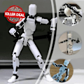 Miniatyrbild 10 av 11: 3D-utskrift DIY Pussel Dekompression Lyckliga 13 Full Leksak Mobil Soldat Block Docka Byggled G5e9 white one-size