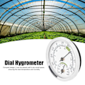 Miniatyrbild 3 av 11: Termometer Mini Hygrometer Analog Luftfuktighet Rumsklimat Ne Utomhus-Inomhus C9C3 white One-size