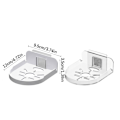 Miniatyrbild 2 av 11: Lättinstallerat övervakningsstativ Fri-punch Akryl Fäste CCTV Kamerahållare Projektor N3e9 transparent one-size
