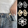 Miniatyrbild 3 av 11: Justeringsknapp Metall Åtdragning Midjeband Nål Klädesplagg N3 Jeans Midja H0R F2Y1 gold one-size