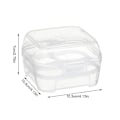 Miniatyrbild 11 av 11: Bärbar 4-facks Äggorganisatör Förvaringslåda Bricka transparent one size