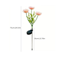Miniatyrbild 11 av 11: Solcellsdrivna Trädgårdslampor, Solcellsblommor Vattentäta IP65 Solcellslampor, Utomhus Landskapsbelysning Dekorativ för Gård Gräsmatta Uteplats pink 1set
