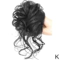 Miniatyrbild 1 av 11: Hårförlängning för kvinnor, chignon, rufsigt hårknut, hästsvans, lockiga hårförlängningar. Hår B0A6 2 One-size