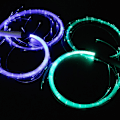 Miniatyrbild 7 av 11: RGB LED Fiber Optic Whip-360° Vridbar Ljusstark Flow Toy Rave Hot Y7 Macaron green handle one size