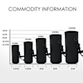 Miniatyrbild 10 av 11: 420ml-1500ml Vattenflaskväskor Hållare Tumbler Fodral Hållare Väska Muggskydd Tumbler Ärmar Hållare E9N9 blackE 1500ml