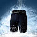 Miniatyrbild 2 av 11: Kompressionsbyxor Sportshorts Elastiska män Snabbtorkande Breat green L