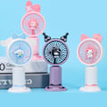 Miniatyrbild 2 av 11: Söt Personlig Mini Fläkt Handhållen Portabel För Inomhus Utomhus Aktiviteter Söt Sanrio Elektrisk Fläkt A6E5 white 1pcs