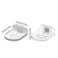 Miniatyrbild 11 av 11: Lättinstallerat övervakningsstativ Fri-punch Akryl Fäste CCTV Kamerahållare Projektor N3e9 transparent one-size