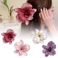 Miniatyrbild 4 av 11: Phalaenopsis Fransk Retro Hårklämma Simuleringsblomma Hårnål P4W1 E1Z7 red 1pcs