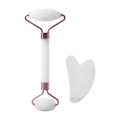 Miniatyrbild 1 av 11: Roller för Ansikte Hals Öga Harts Ansiktsmassage Instrument Hälsovård Scrapi V4E7 White Double Head + Board 60g