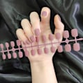 Miniatyrbild 7 av 11: 24 st Matte Bare Skin Tone Korta Nagelbitar  taro 24pcs