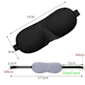 Miniatyrbild 6 av 11: 3D Reseögonmask Sovmask Vadderad Skugga Skydd Vila Avslappning Sovbindel Z1O0 sapphire one-size