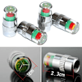 Miniatyrbild 10 av 11: 4 x Bilventil Däcklock Dammskydd Hjul Tryck PSI Däcksensor UK Luft 2025