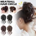 Miniatyrbild 3 av 11: LARGE Messy Bull Hair Piece Scrunchie Updo Wrap Hair Extensions R dark brown one size