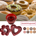Miniatyrbild 3 av 11: Fondant Tårta Bröd Desserter Bageri Donut Munk DIY Skärare Hantverk X1T4 N6T5 round One-size
