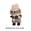 Miniatyrbild 2 av 11: 【Endast Kläder】17cm Labubu Kläder V1/v2 Sittande Party Set Dockkläder Klänning Vinyl Kostym Up I8n7 Winter Mocha 1pcs