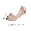 Miniatyrbild 2 av 11: 1 par UV-skydd Kylande Arm Sleeves Halkfria Is Silke Armskydd för. grey 1size