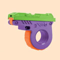 Miniatyrbild 7 av 11: 3D Barn Rättika Simulering Revolver Visselpipa Press Leksak Dekompression D9M5 orange one-size