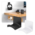 Miniatyrbild 3 av 11: 1x Hörlurshängare Under Skrivbord Krok Headset Display Ny Väggmonteringshållare -AU.  White 2pcs