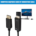Miniatyrbild 10 av 11: 1.8m Kvalitets Display Port Dp Till Hane Lcd PC HD Tv Laptop Adapter Kabel AV V6W9