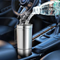 Miniatyrbild 4 av 11: 12V/24V Bil Värmekopp Vattenkokare 450ml Stål Kaffe Elektrisk Kopp Snabb~ SilverA 12V