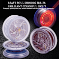 Miniatyrbild 4 av 11: LED Yoyo Leksak Med Lager Och Snurrande Snöre För Professionella Trick Alloy Barn Present white one-size