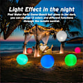Miniatyrbild 8 av 11: 16 tum LED Strandboll 16 Färger Ändra Ljus Pool ι) Boll х> B9U0