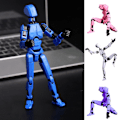 Miniatyrbild 5 av 11: Rolig Vridande Stickman Sugpropp Variation Liten Robot Dekompressions Stickman Fotografi Leksak K5y1 grey black onesize