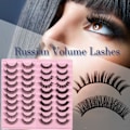 Miniatyrbild 10 av 11: 10 par ryska lösögonfransar D Curl Mink False R0F9 Fullständiga ögonfransar UK E2Y0 DH06-04 10 pairs