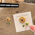 Miniatyrbild 5 av 11: Blombrosch för Kvinnor Flickor Blomma Strass Brosch Pläterad Q8V8 Guld H0O4