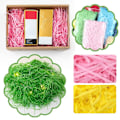 Miniatyrbild 9 av 11: Strimlat silkespapper - Strimlat papper, flerfärgat raffiapapper, påskkorgsgräs - för presentförpackningar, korgfyllning och förpackning C 1pcs