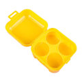 Miniatyrbild 1 av 11: Bärbar 4-facks Äggorganisatör Förvaringslåda Bricka yellow one size