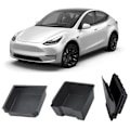 Miniatyrbild 2 av 11: Armstödsbox magnetisk absorptionsbox för Tesla~Model Y Juniper 2025 K3O5 Y9P9 3pcs Flocking One size