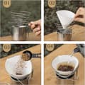Miniatyrbilde 4 av 5: Sammenleggbart gjenbrukbart kaffefilter permanent kaffefilter