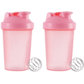 2-pack proteinpulver sportflaska - rosa