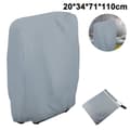 20/34xW71xH110cm Utomhus Fällbar Solstol Dammskydd - Grå
