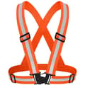 Reflekterende sele-vest for nattløping, elastisk selejakke, sykkelrefleksvest, 4cm*4x1.5cm Orange