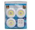 3-pack LED-spotlights med fjärrkontroll batteridrivna
